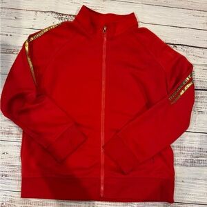 Mystic 2XL Red Track Jacket with Gold Accents